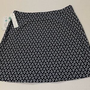 Nautical Black and White Skirt